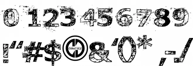 FonttoaChainsaw Font OTHER CHARS