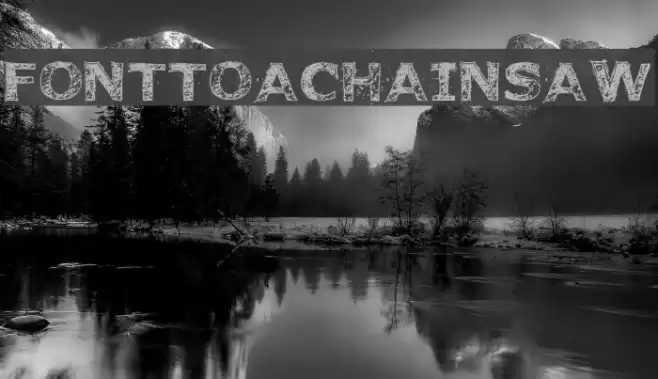 FonttoaChainsaw Font examples