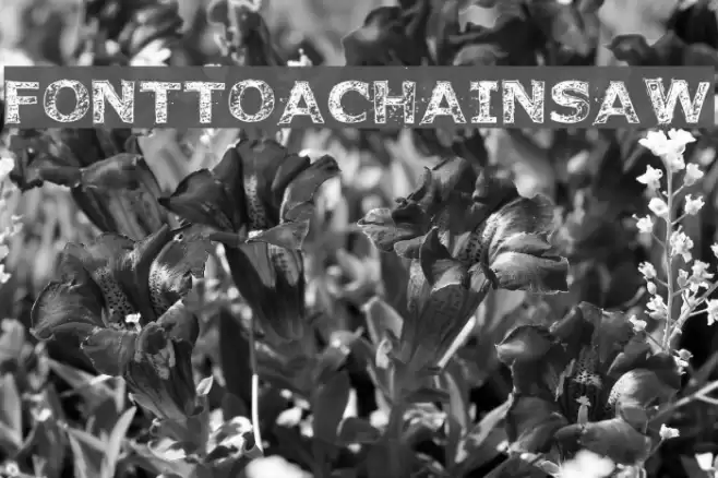 FonttoaChainsaw Font examples