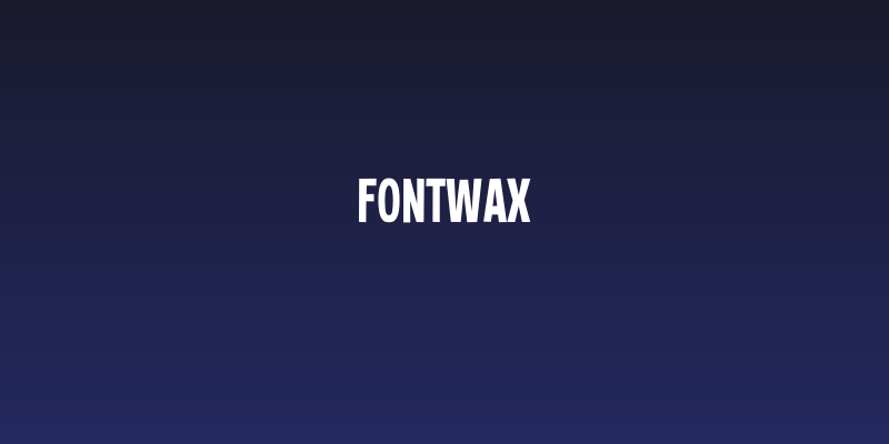 Fontwax Social Header