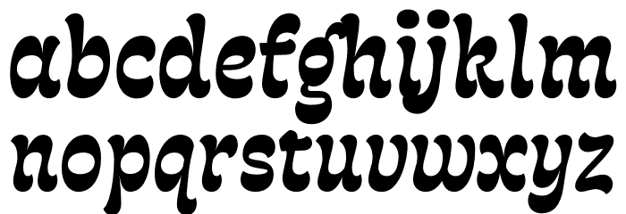 Fonty Demo Font LOWERCASE