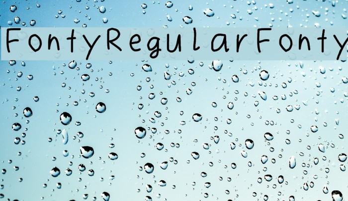 Fonty Regular Fonty Font examples