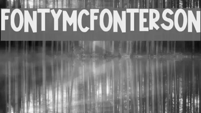 Fonty_McFonterson Font examples