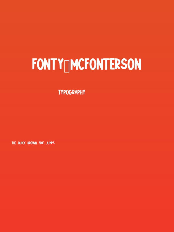 Fonty_McFonterson Poster