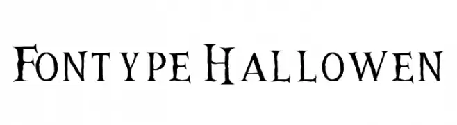Fontype Hallowen  Frei Schriftart Herunterladen