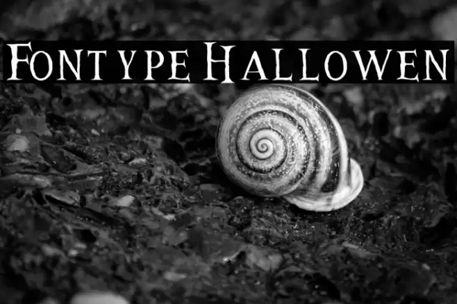 Fontype Hallowen フォント examples