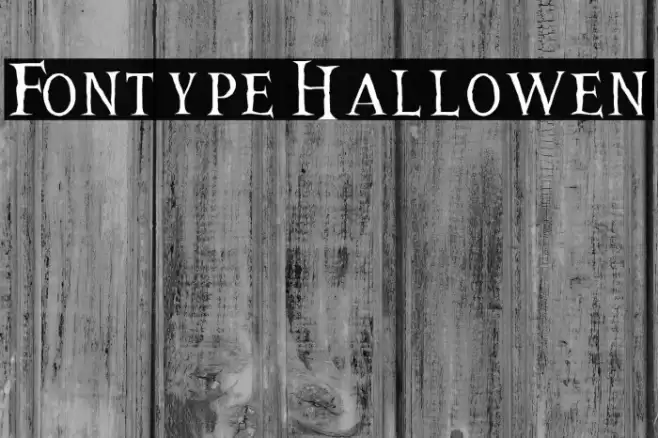 Fontype Hallowen フォント examples