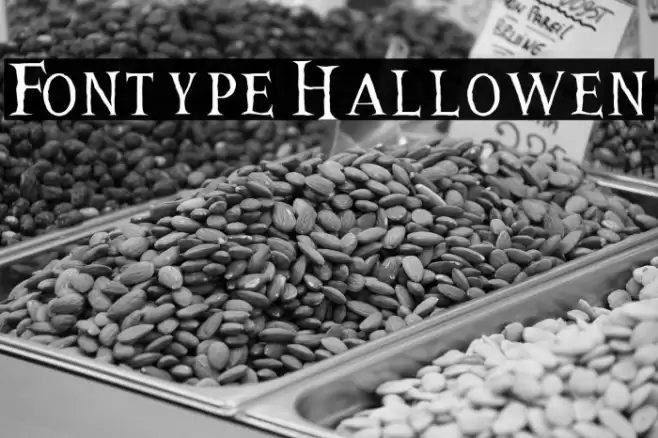 Fontype Hallowen フォント examples