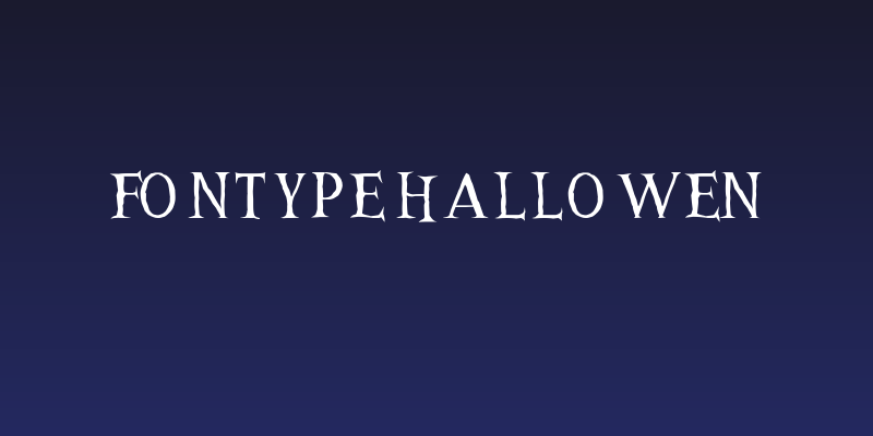 Fontype Hallowen Social Header