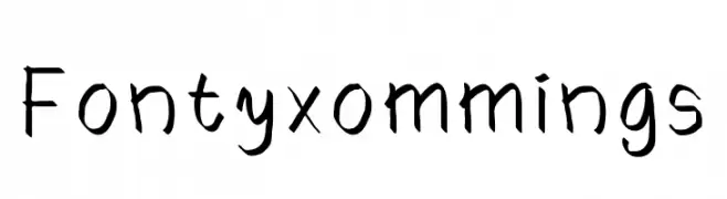 Fontyxommings  Frei Schriftart Herunterladen