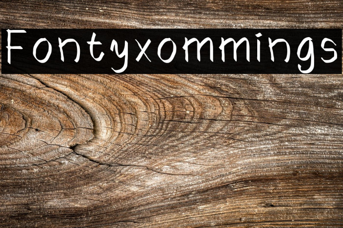 Fontyxommings फ़ॉन्ट examples