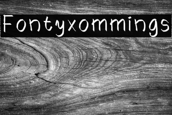 Fontyxommings Font examples
