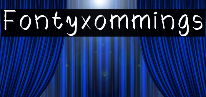Fontyxommings फ़ॉन्ट examples