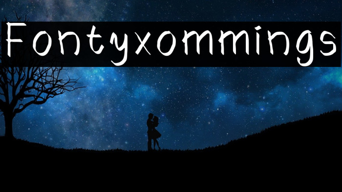 Fontyxommings फ़ॉन्ट examples
