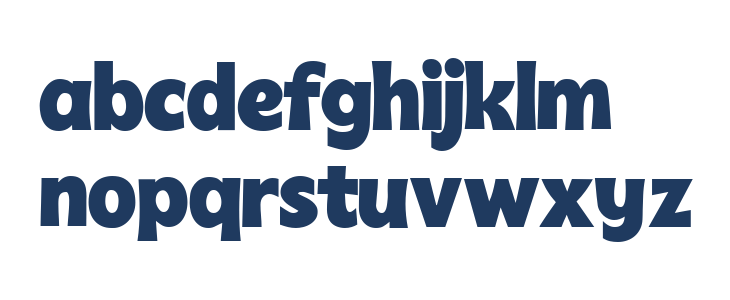 Fontzilla Comic Lowercase