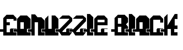 Fonuzzle Black Font