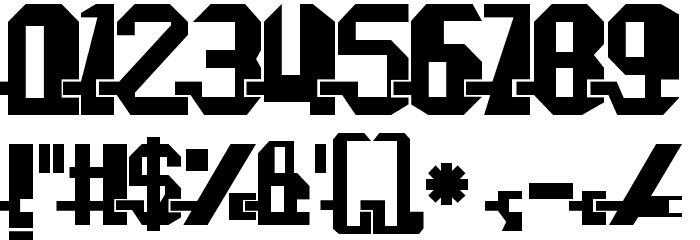 Fonuzzle Black Font OTHER CHARS