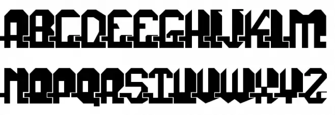 Fonuzzle Black Font Litere mari