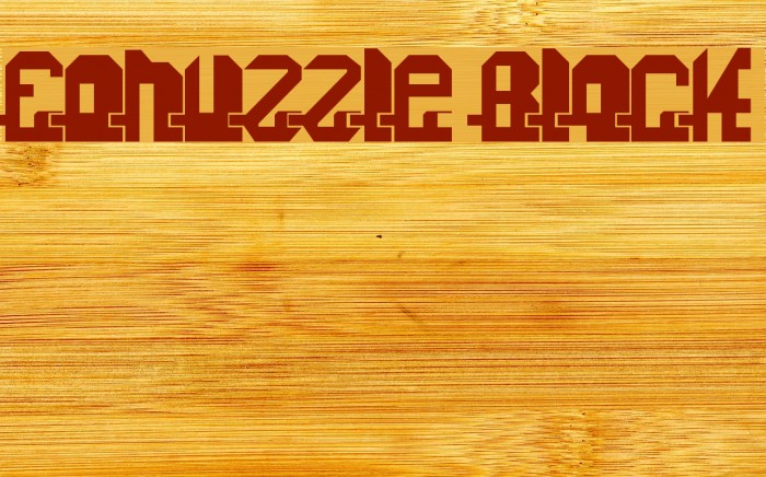Fonuzzle Black Font examples