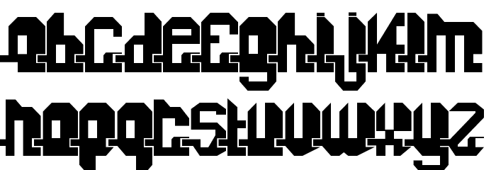 Fonuzzle Black Font LOWERCASE