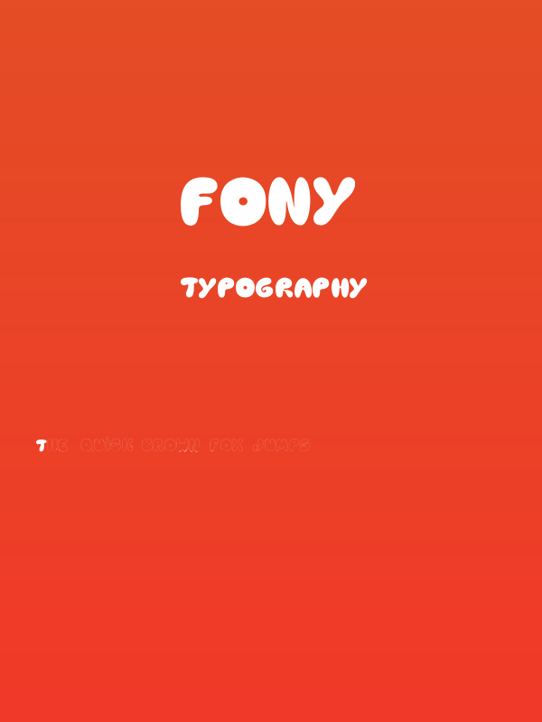 Fony Poster