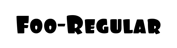 Foo-Regular  Free Fonts Download