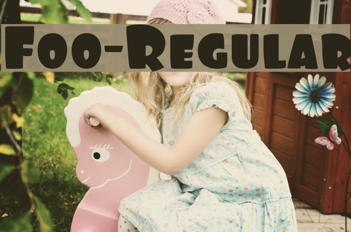 Foo-Regular Font examples