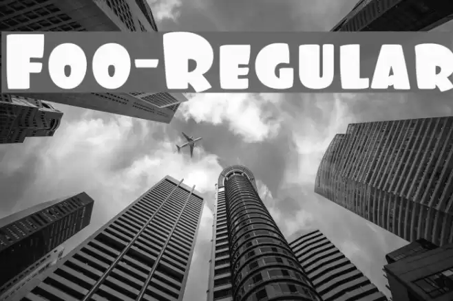 Foo-Regular Font examples
