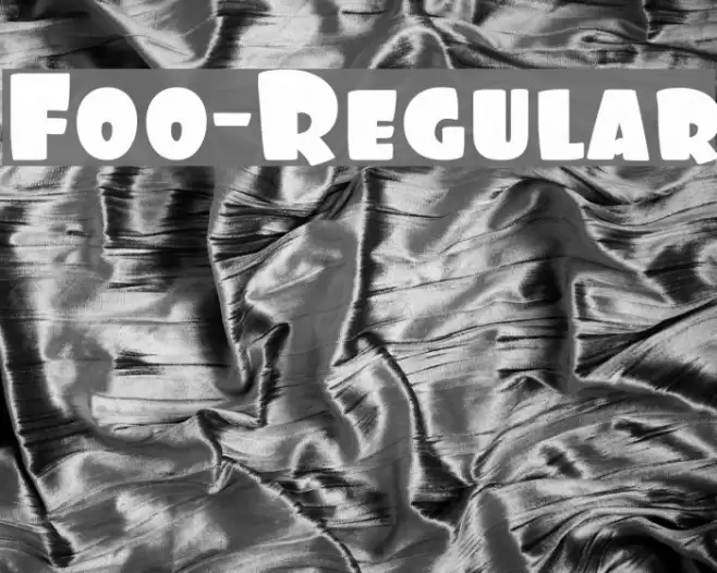 Foo-Regular Font examples
