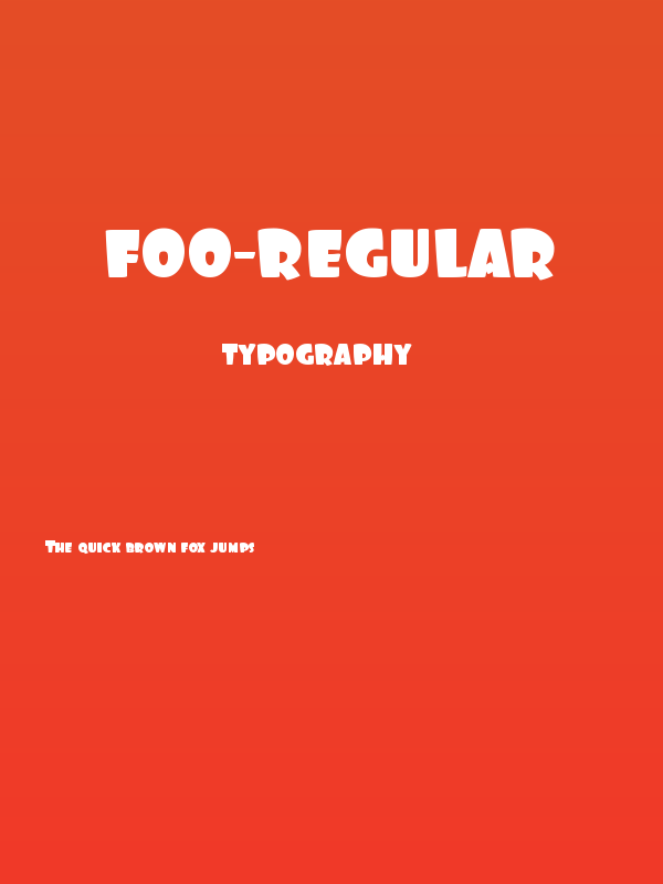 Foo-Regular Poster