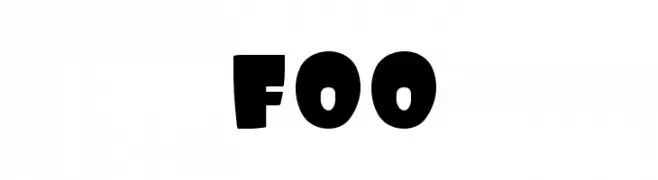 Foo  フリーフォントのダウンロード