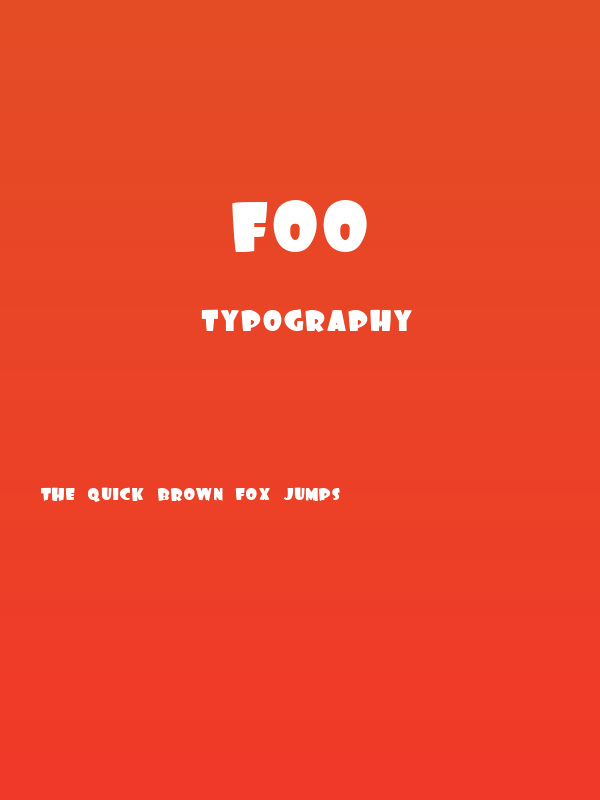 Foo Poster