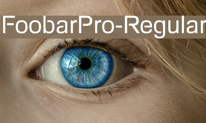 FoobarPro-Regular Caratteri examples