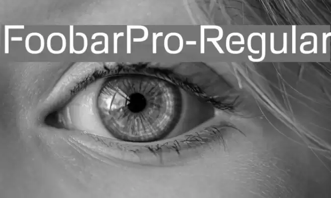 FoobarPro-Regular Font examples