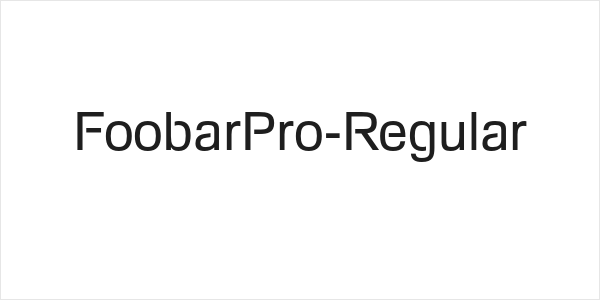 FoobarPro-Regular Logo