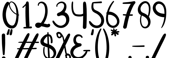 Food Chicken Font OTHER CHARS