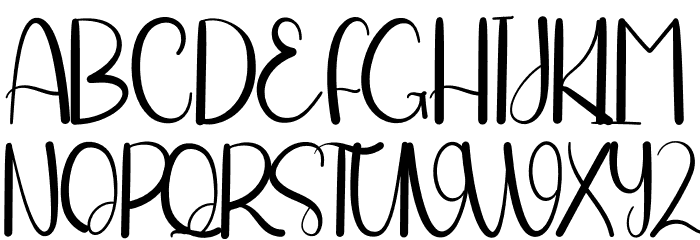 Food Chicken Font UPPERCASE