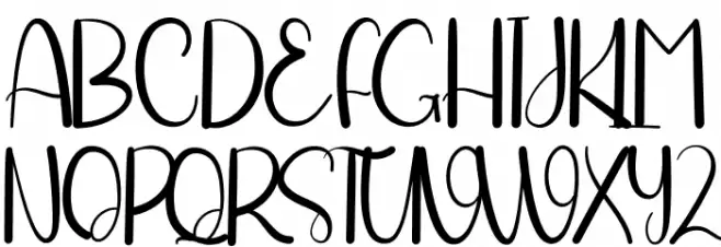 Food Chicken Schriftart Groß