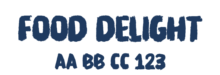 Food Delight Font Preview