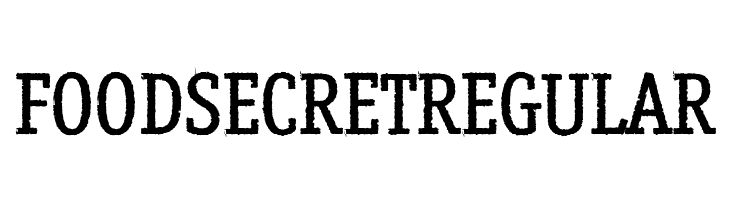 Food Secret regular  Скачать бесплатные шрифты