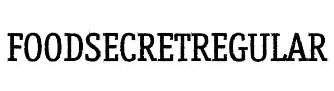 Food Secret regular  Fuentes Gratis Descargar