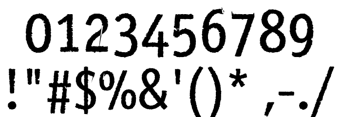 Food Secret regular Font OTHER CHARS