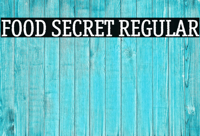 Food Secret regular Example 1