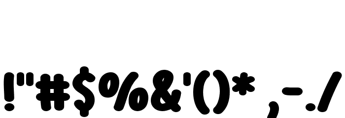 Food Zone Font OTHER CHARS