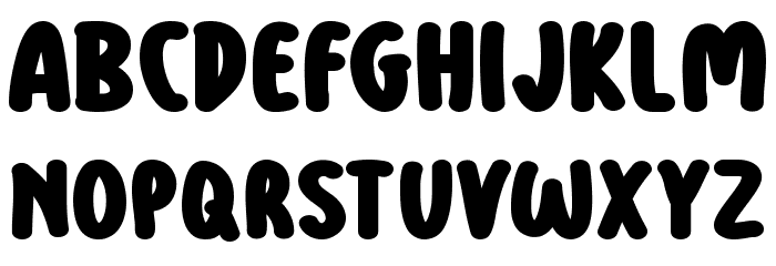 Food Zone Font LOWERCASE