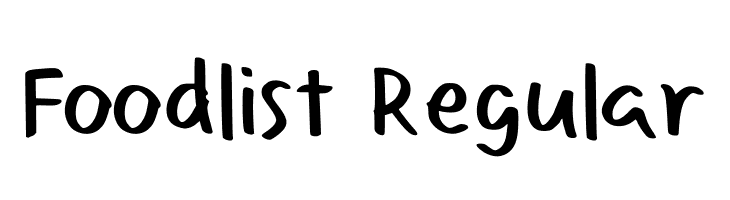 Foodlist Regular  免费字体下载
