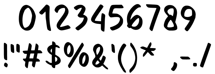 Foodlist Regular Font OTHER CHARS