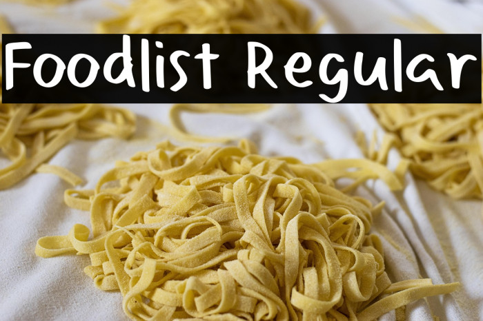 Foodlist Regular Example 3