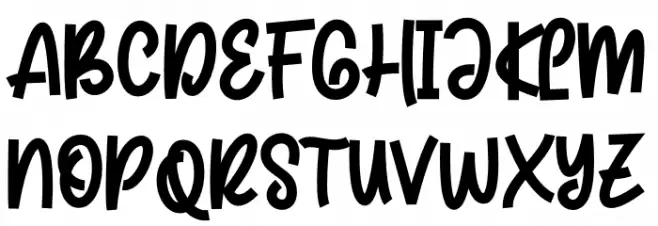 Foodpacker Font Litere mari
