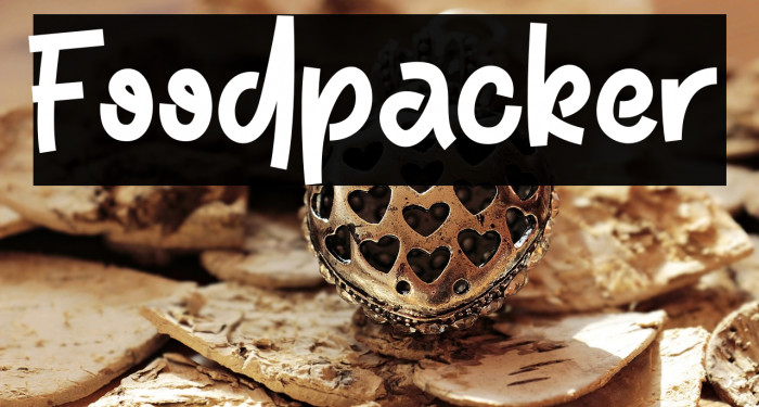 Foodpacker Font examples